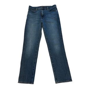 Uniqlo Jeans Boot Cut Denim Medium Vintage Wash High-Waisted Size 29